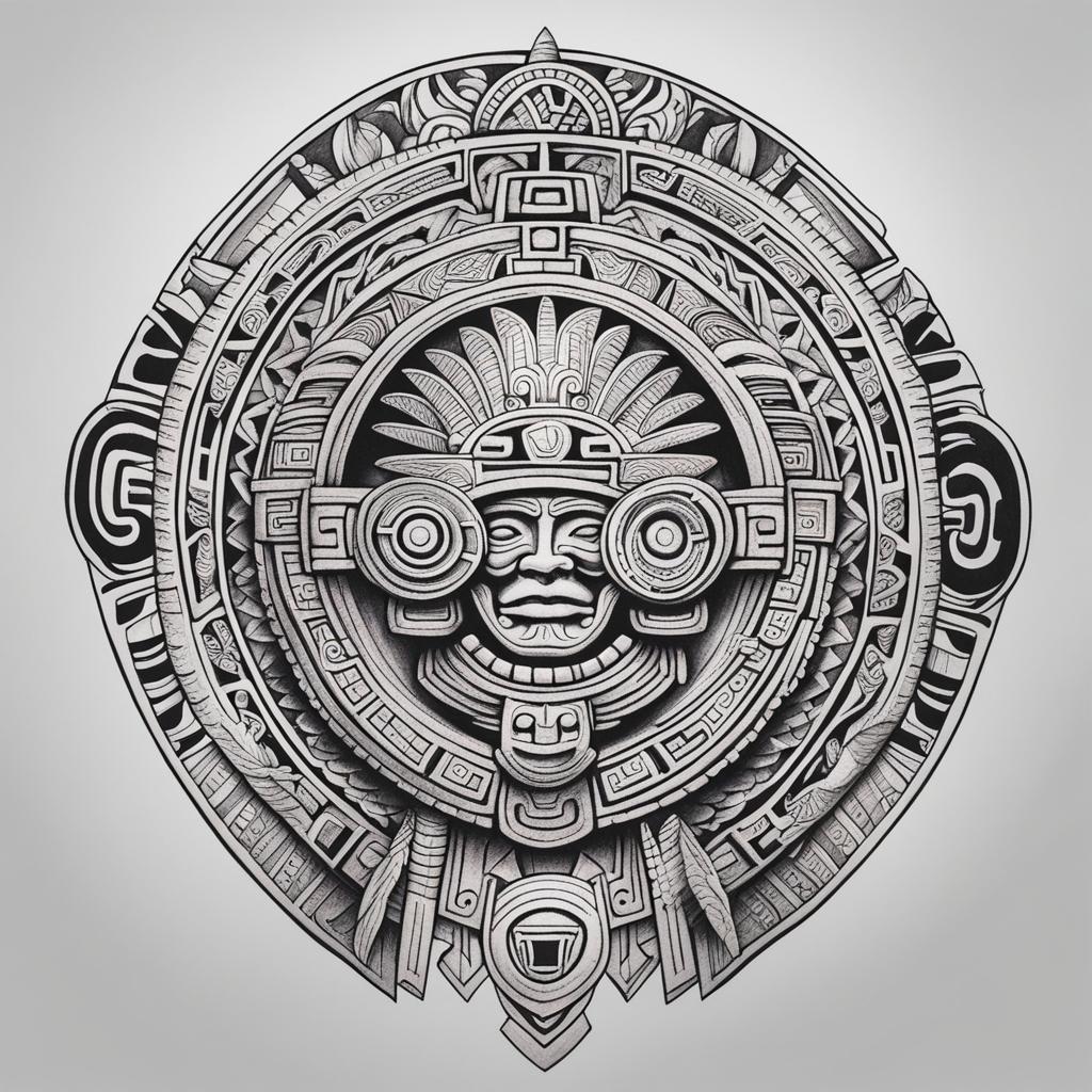 aztec-inspired tattoo concepts, drawing from aztec art and symbolism. 