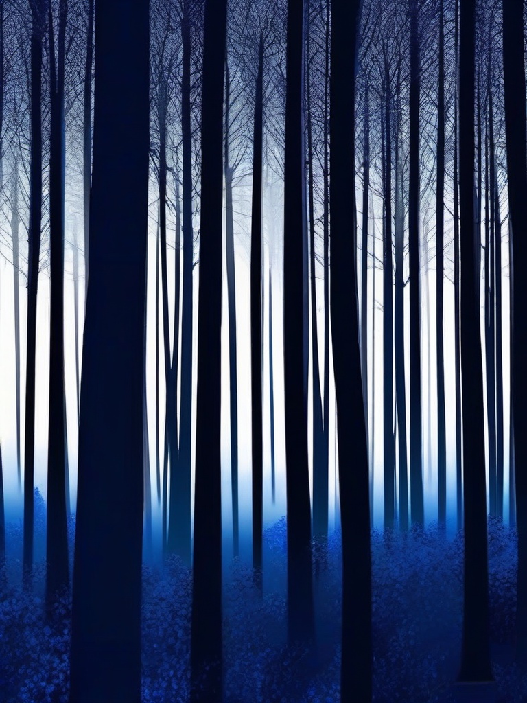 Dark Blue Forest Wallpaper  ,mobile iphone background wallpaper