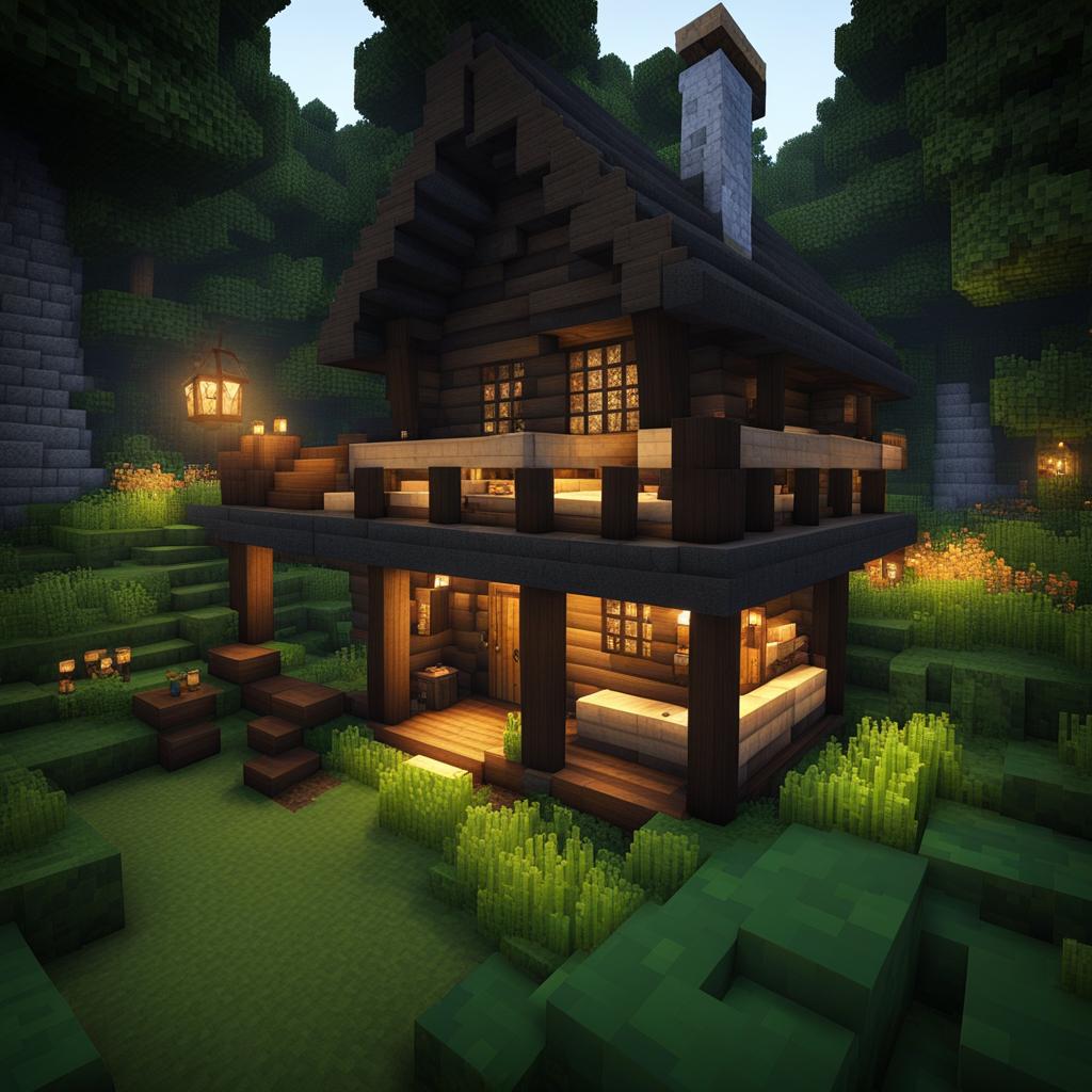 quaint survival cottage deep in the woods - minecraft house design ideas minecraft block style