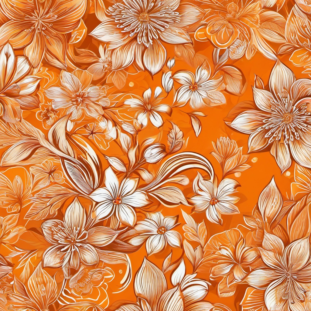 Orange Background Wallpaper - orange floral background  