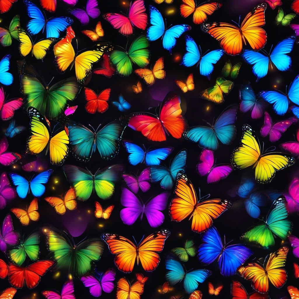 Rainbow Background Wallpaper - butterfly rainbow background  