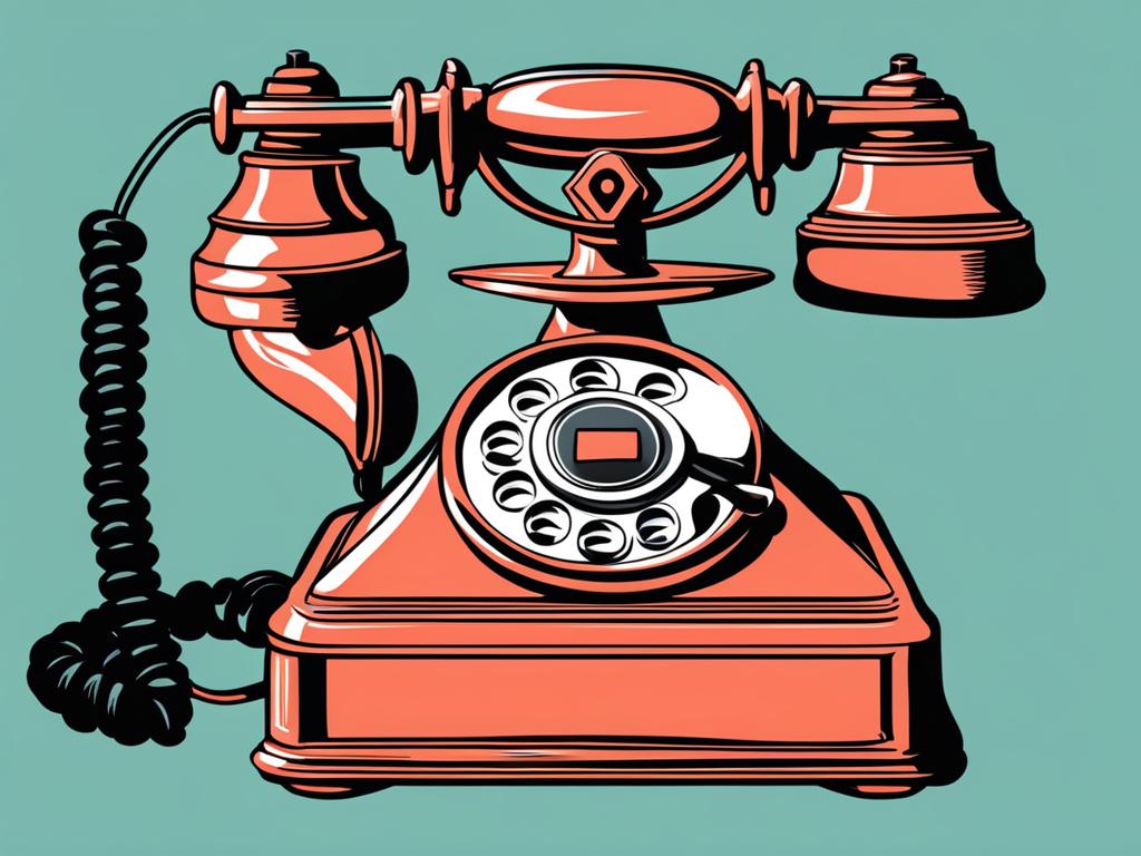 phone clipart - a vintage, rotary phone. 