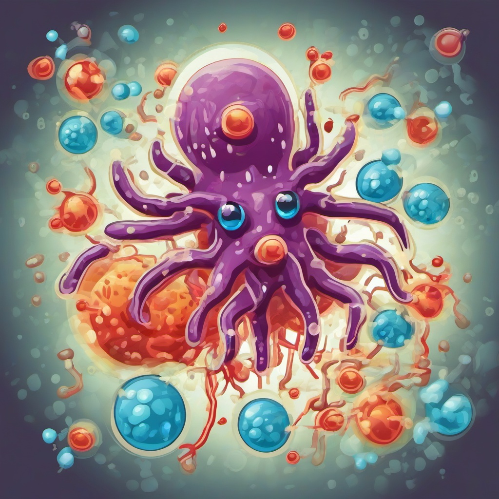 Mycobacterium   , vector illustration, clipart