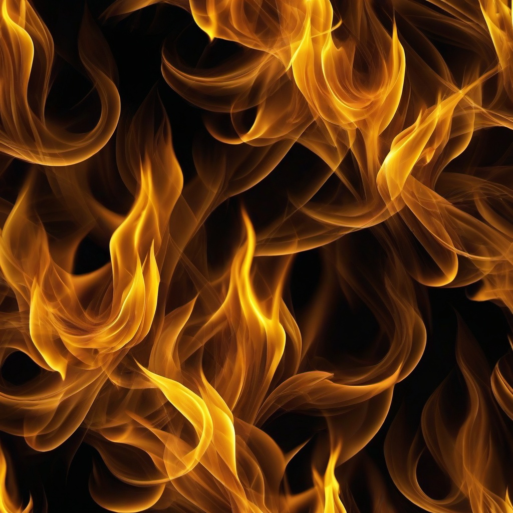 Fire Wallpaper - Bright yellow flames with smoky wisps  background wallpaper