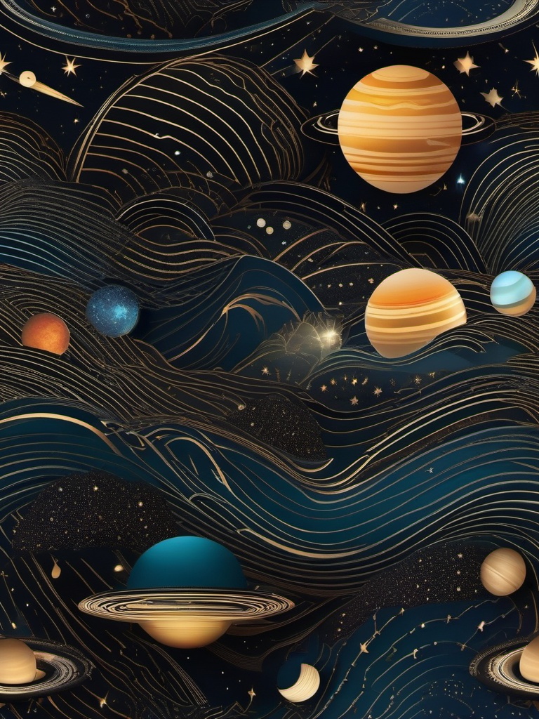 Celestial Space Odyssey Space Wallpaper intricate details, patterns, wallpaper photo