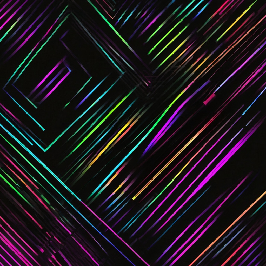 Neon Background Wallpaper - black background with neon border  