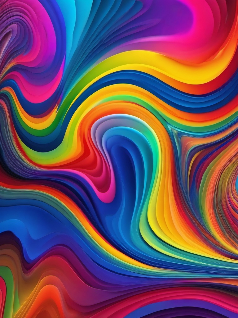 Color Background - Rainbow of Vibrant Colors, a Spectrum of Emotions  intricate patterns, splash art, wallpaper art