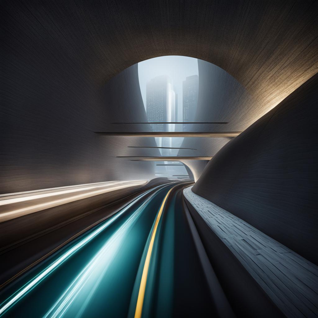 high-speed underground transportation tunnels, connecting cities in minutes, not hours. 