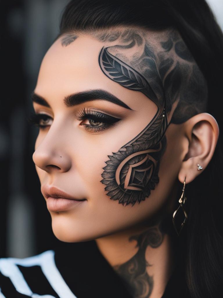 face tattoo ideas for those seeking bold and unique ink. 