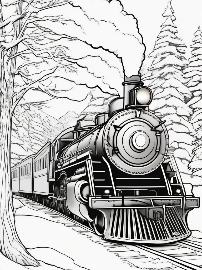 Coloring Pages Polar Express  outling,coloring pages,black and whit