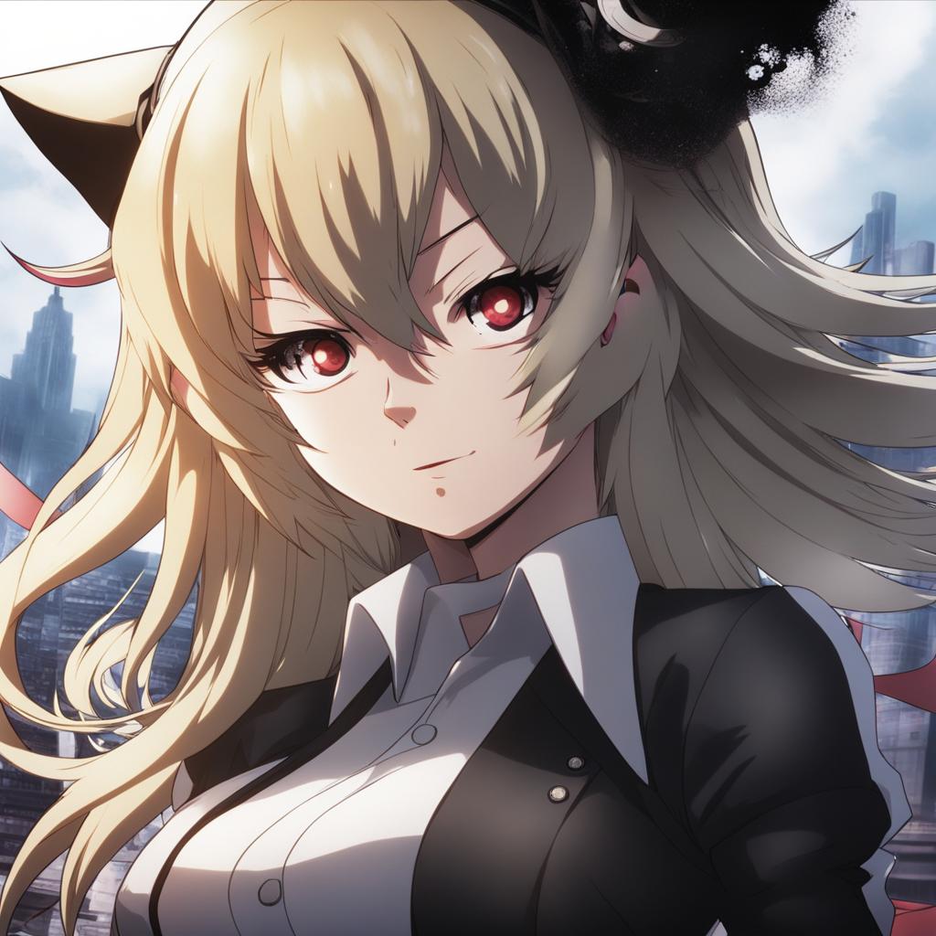 junko enoshima creates chaos and destruction with her sinister plans. 