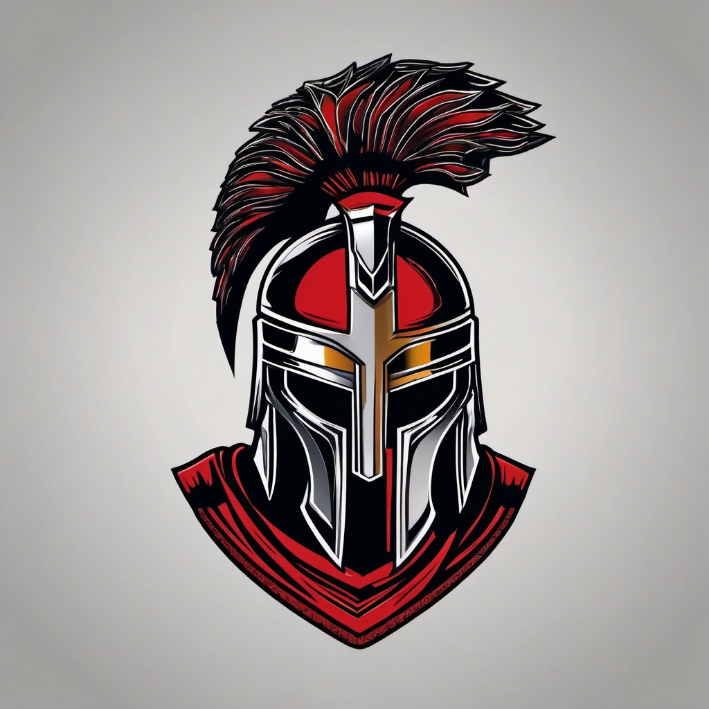 small spartan tattoo  simple vector color tattoo