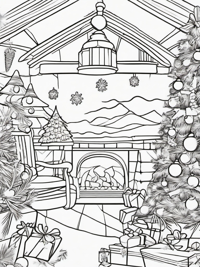 Christmas Coloring Sheets  outling,coloring pages,black and whit