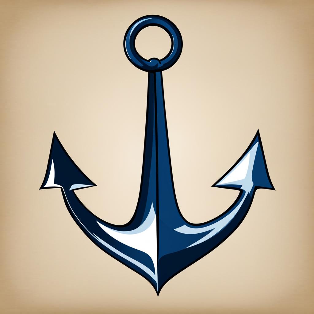 anchor clipart - a sturdy, maritime anchor. 