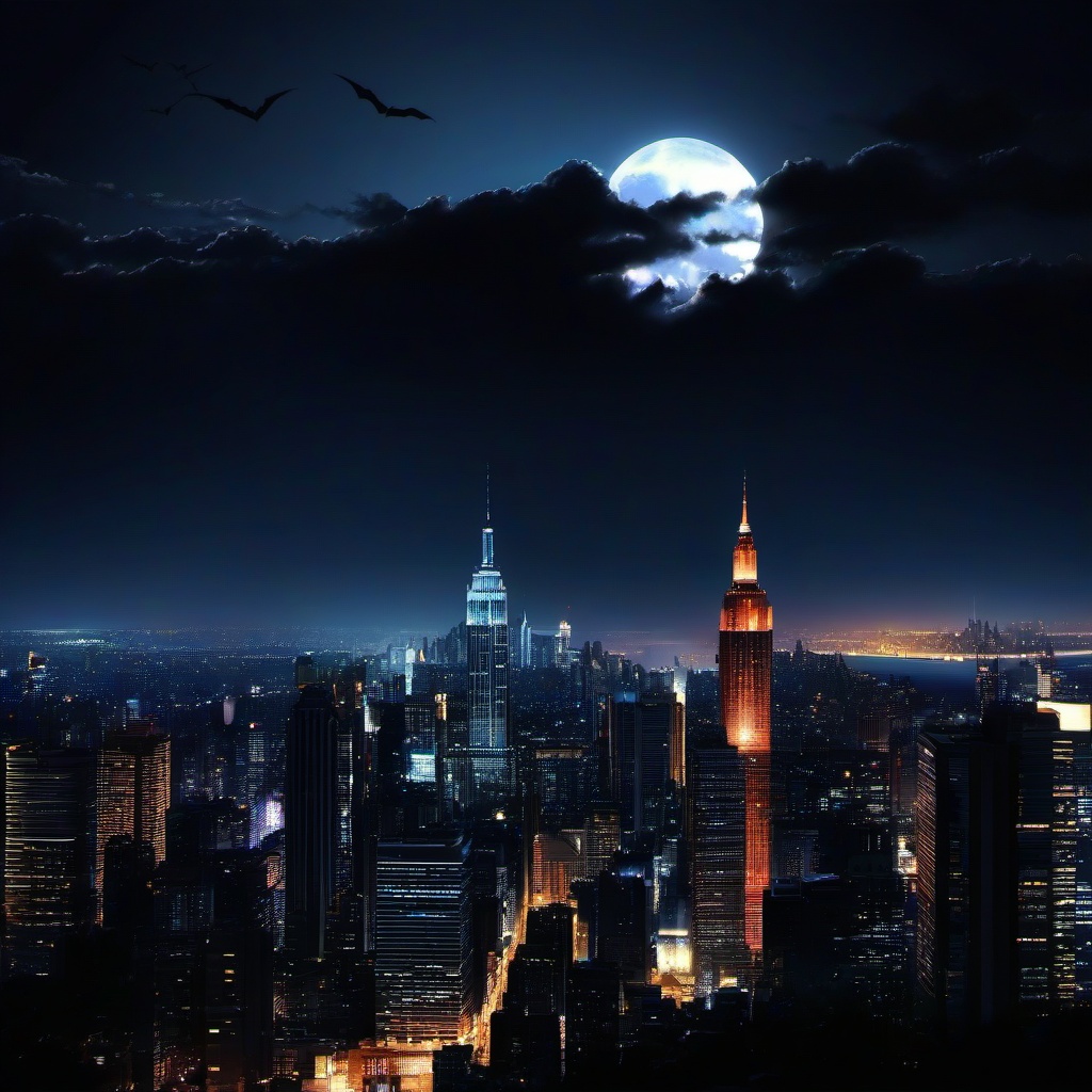 Dark Night City Wallpaper  ,desktop background wallpaper