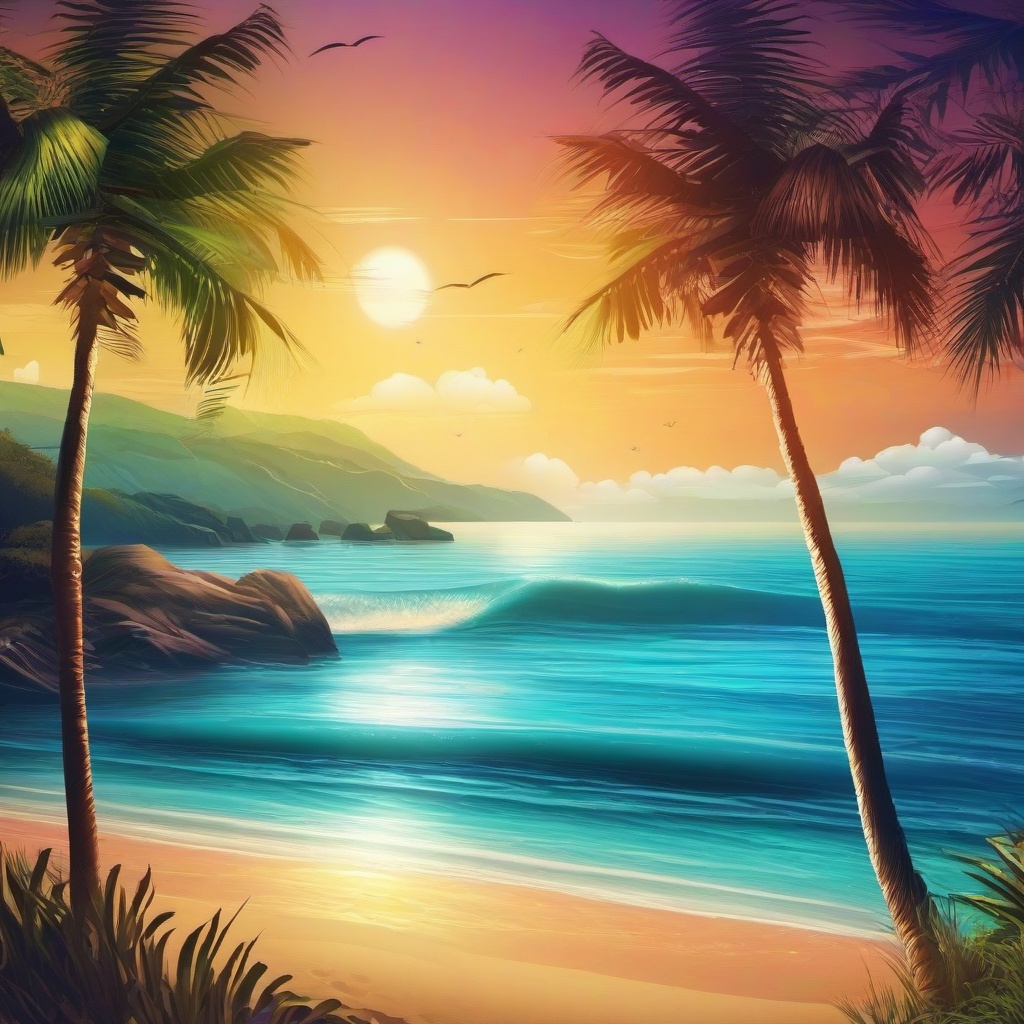 Beach background - beach scene wallpaper for phone  