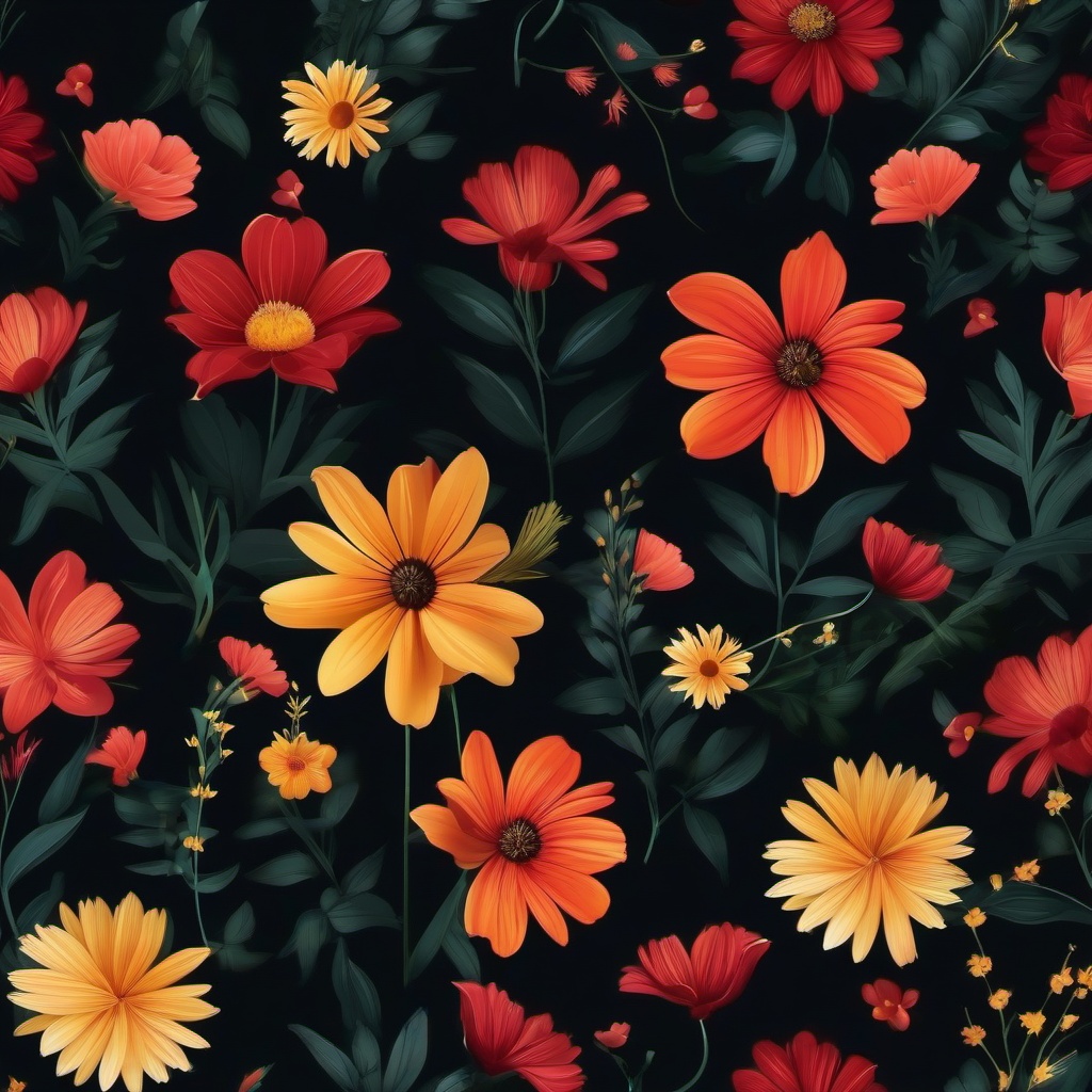 Flowers On Dark Background  ,desktop background wallpaper