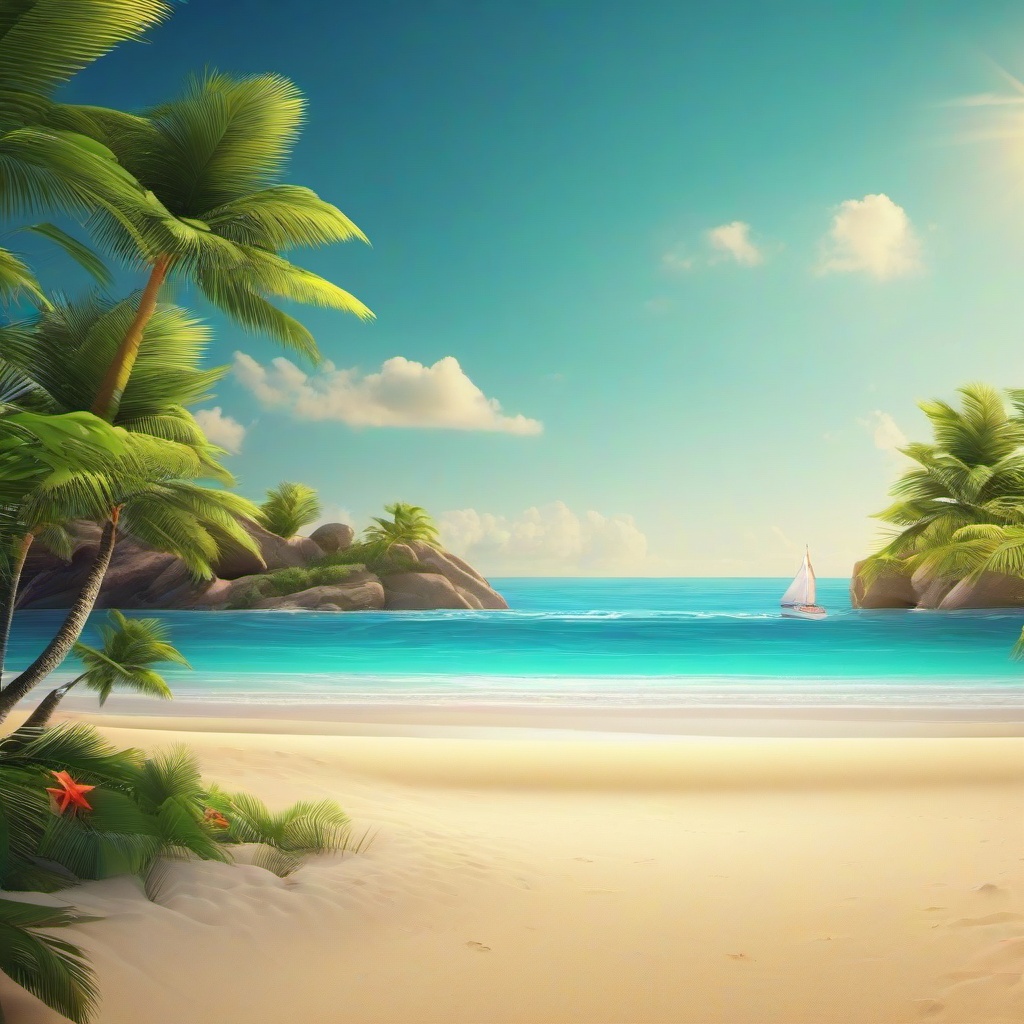 Beach background - beach scene video background  