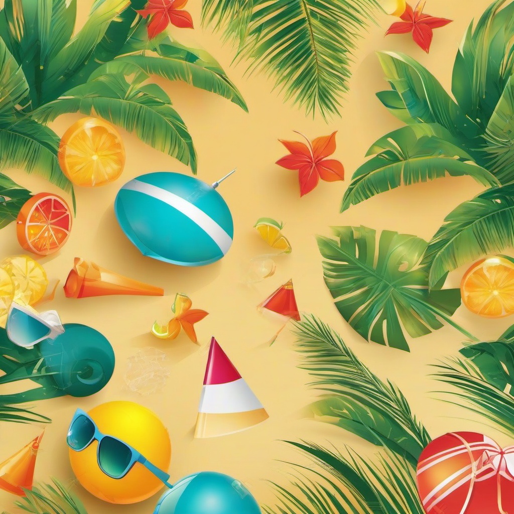 Party Background Wallpaper - summer beach party background  