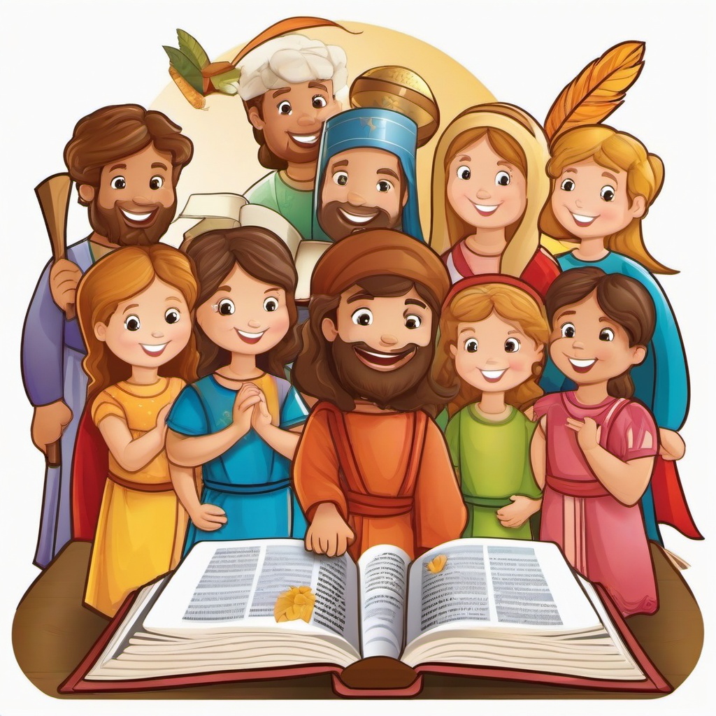 Bible clipart - children's Bible with fun illustrations  