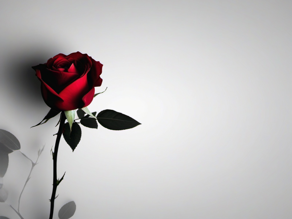 Red Rose Black Background - Single red rose on a dramatic black background.  background wallpaper