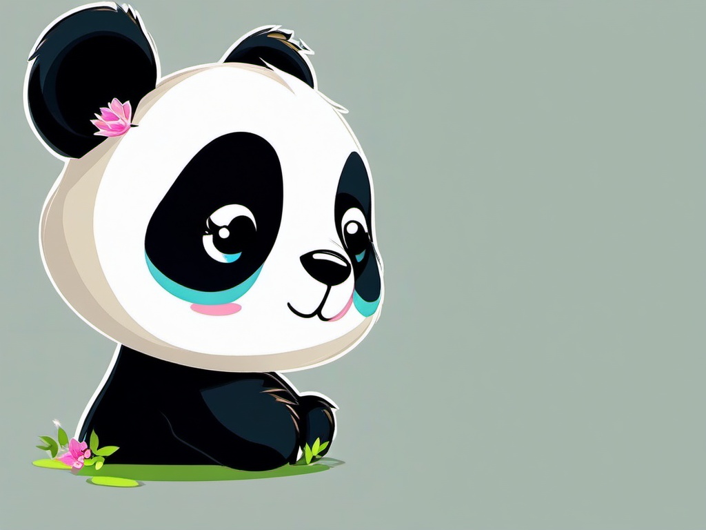 cute little panda wallpaper  ,desktop background wallpaper