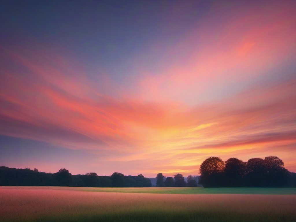 Sunset Wallpaper - Soft pastels blending in the evening sky.  sunset background