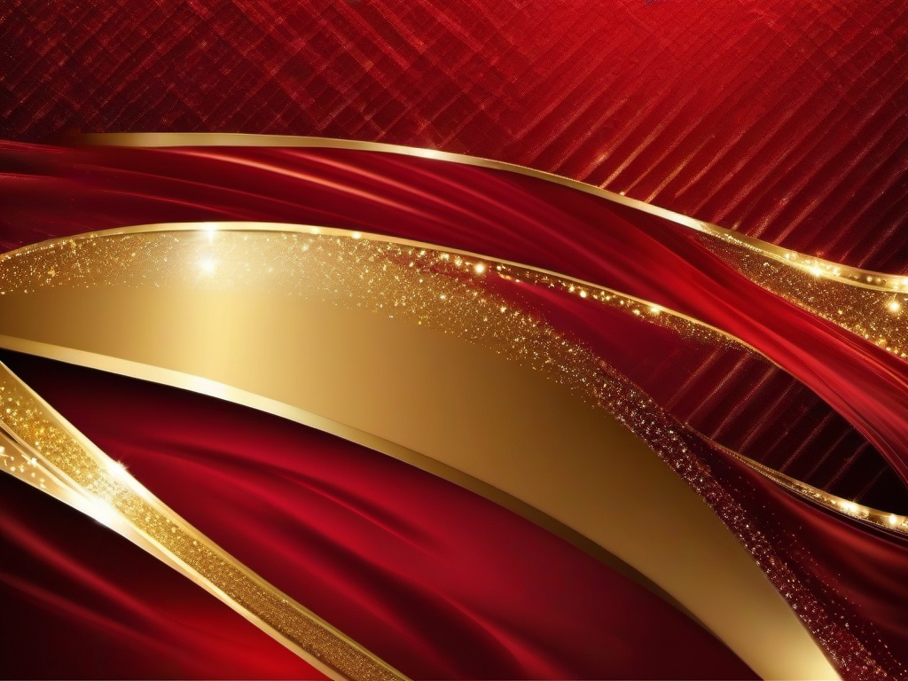 Red And Gold Sparkle Background  