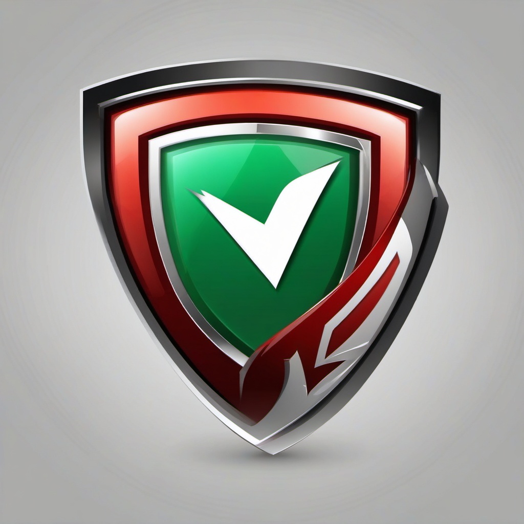 Shield with checkmark icon - Shield with checkmark icon for security approval,  color clipart, vector art