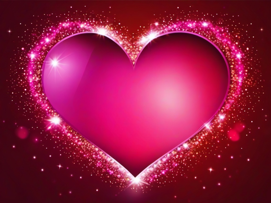 Heart Sparkle Background  