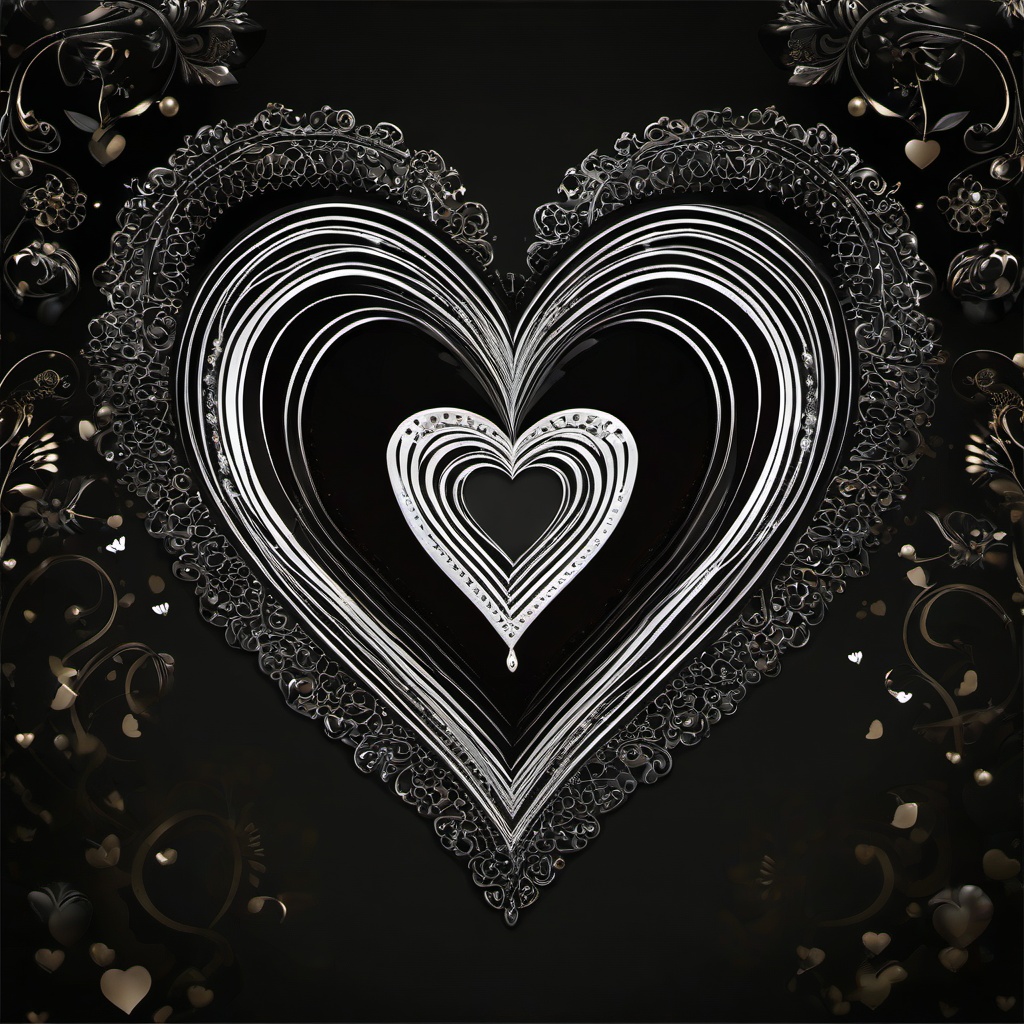 Heart Background Wallpaper - black love heart wallpaper  