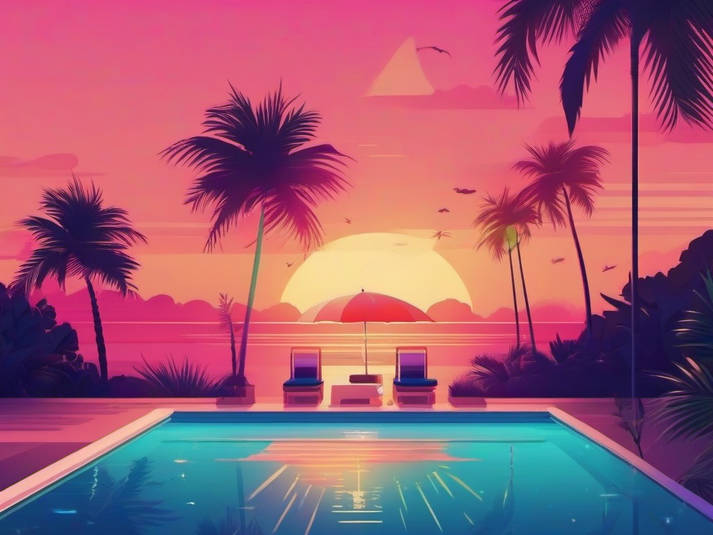 Summer Holiday Aesthetic Wallpaper  background