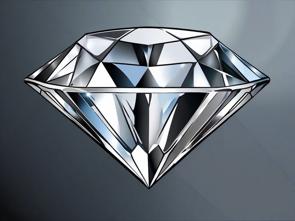 Diamond clipart - diamond in a luxury setting  vector clipart