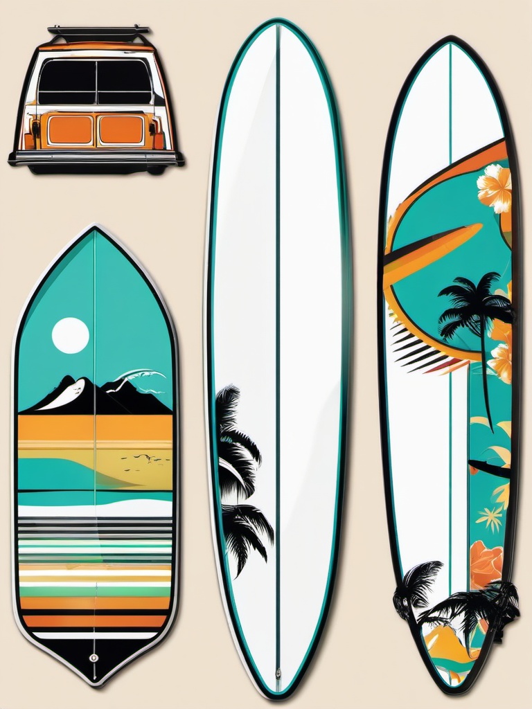 Surfboard clipart - surfboard for beginners  vector clipart