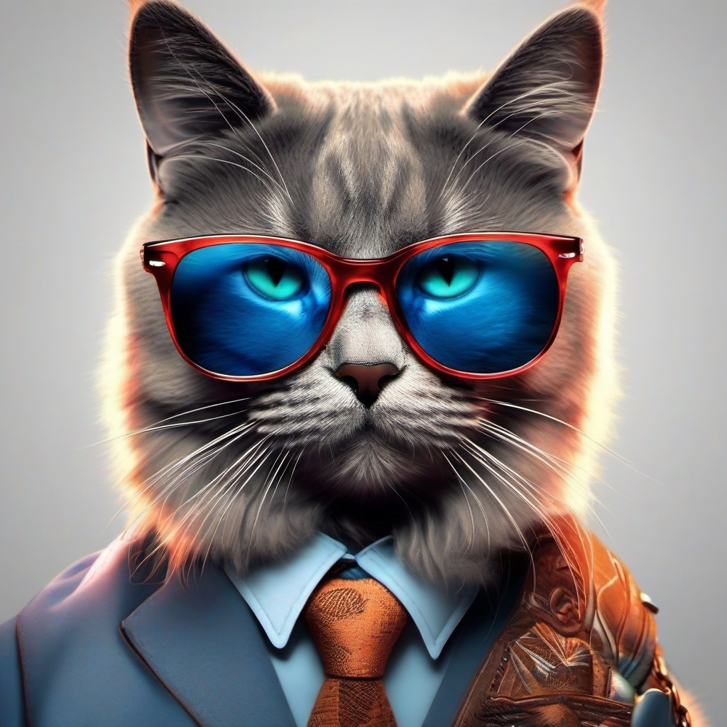 Cat Background Wallpaper - cool cat with glasses wallpaper  