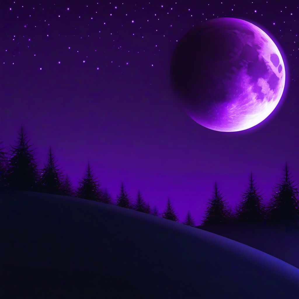 Purple Background Wallpaper - purple moon background  