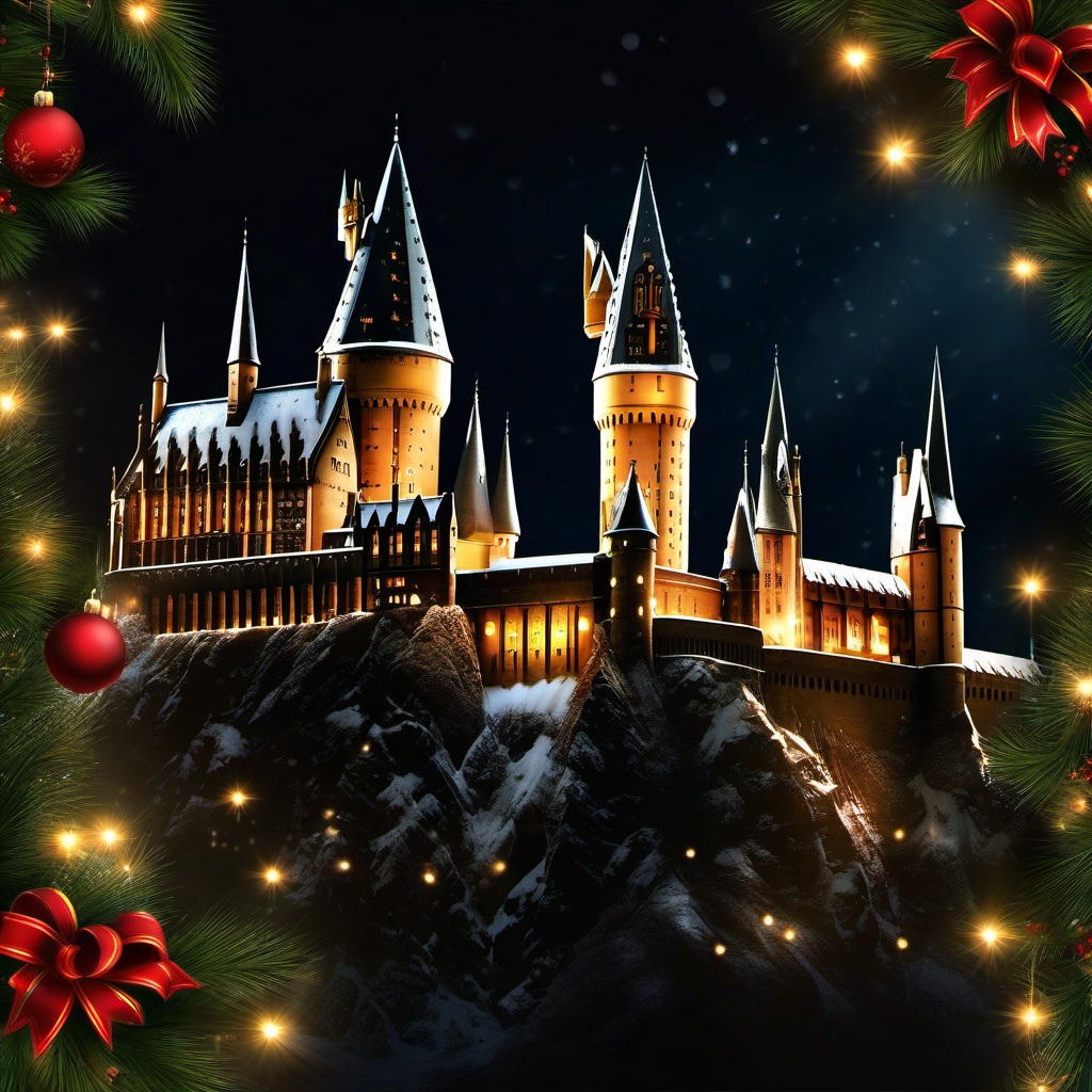 Christmas Background Wallpaper - hogwarts christmas background  