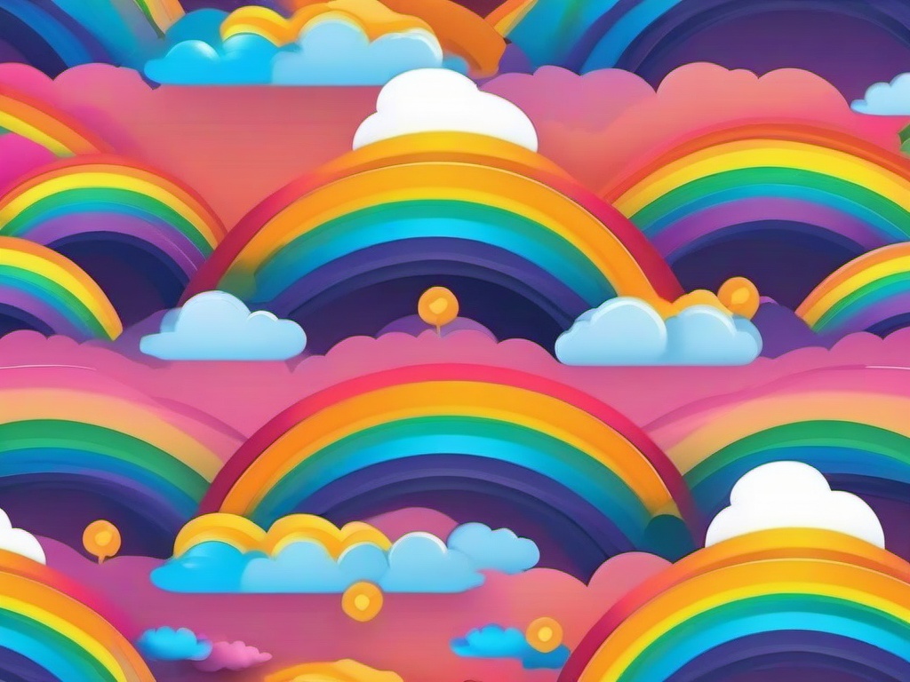 Cute Rainbow Background  