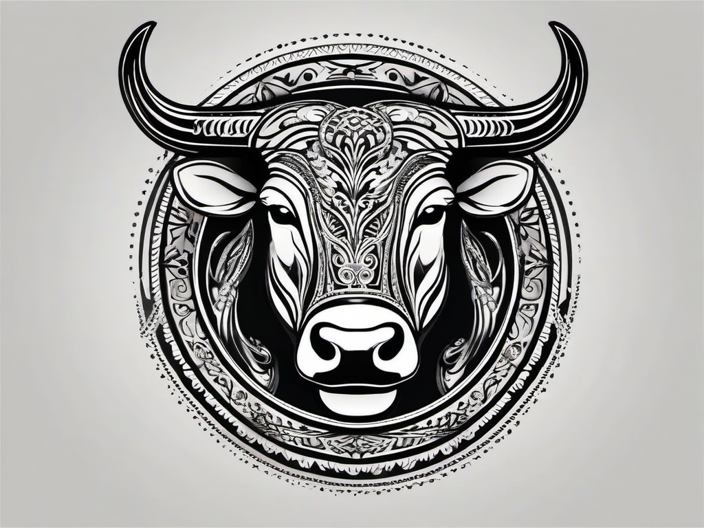 best tattoo for taurus  simple vector color tattoo