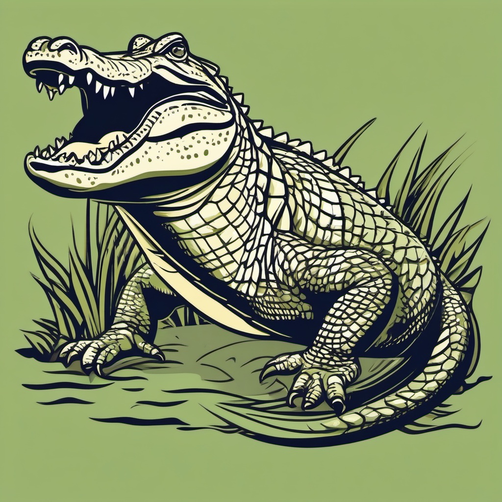 Alligator  clipart