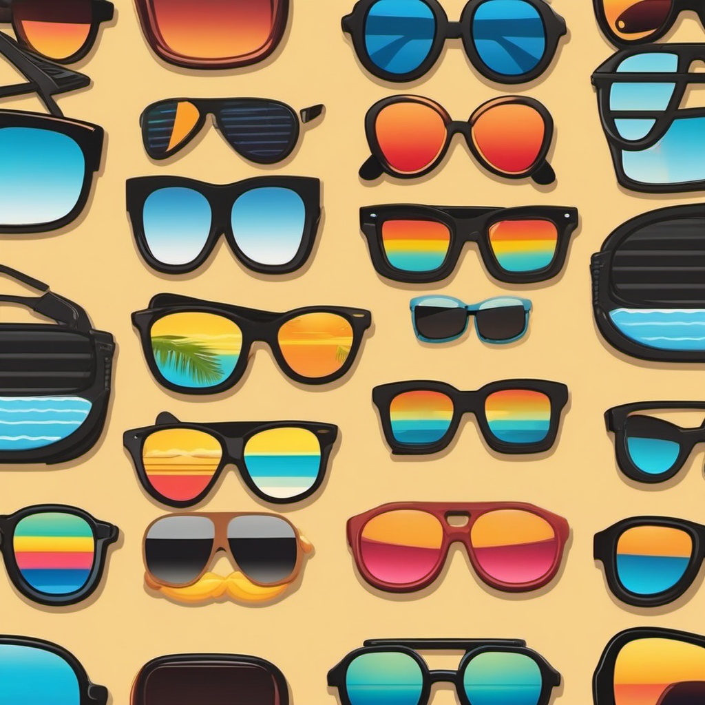 Sunglasses Emoji Sticker - Cool vibes, , sticker vector art, minimalist design