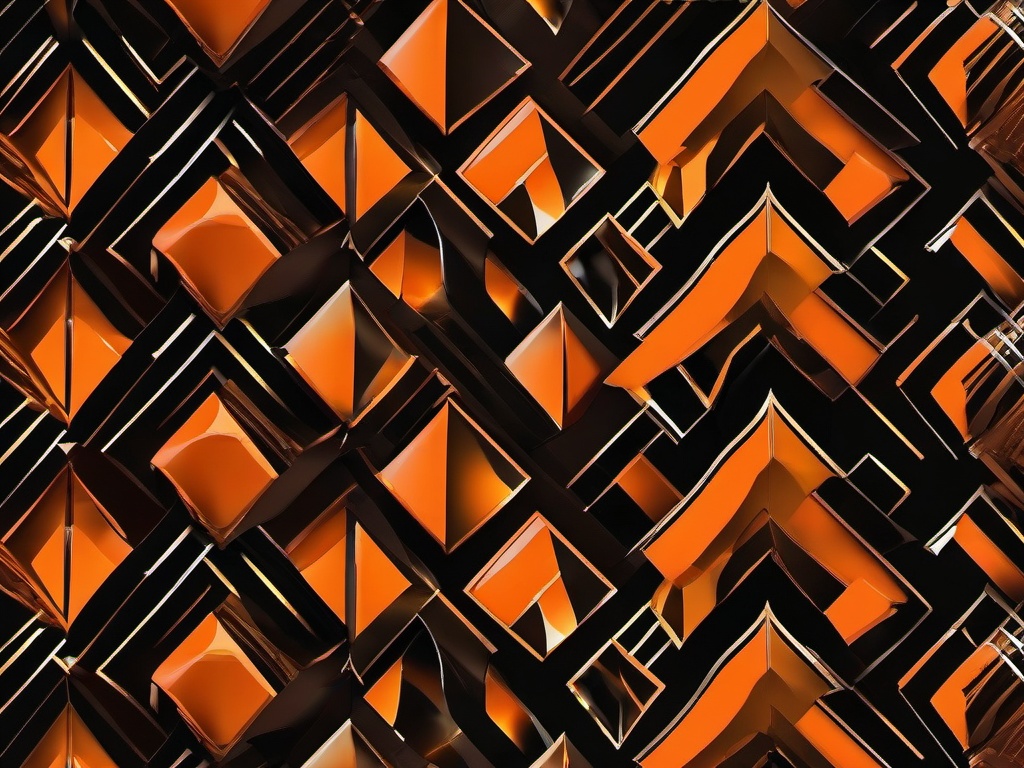 Wallpaper Orange Black - Vibrant orange with deep black accents.  background wallpaper