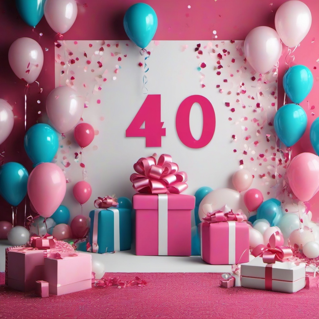 Birthday Background Wallpaper - 40th birthday backdrop for her  