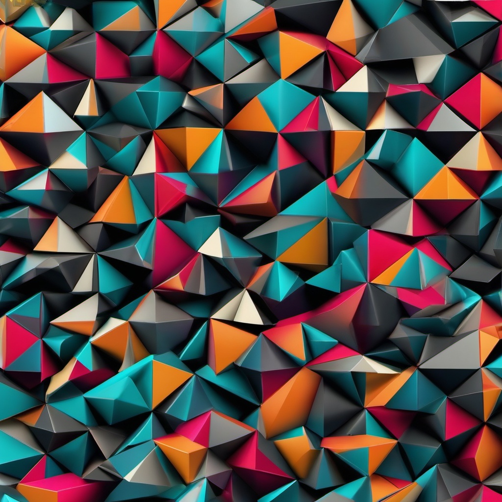 Geometric Background - 3d triangle background  