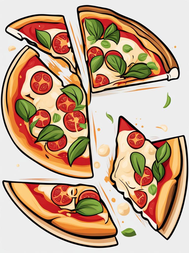 pizza clipart - a mouthwatering, cheesy pizza slice. 