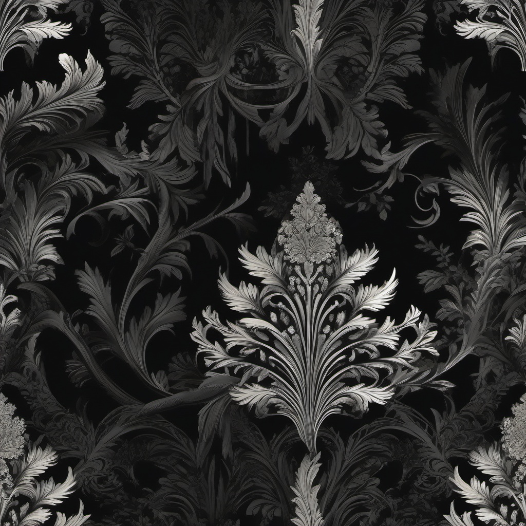 Black Aesthetic Wallpaper - Dark Elegance in the Moonlit Forest  wallpaper style, intricate details, patterns, splash art, light colors