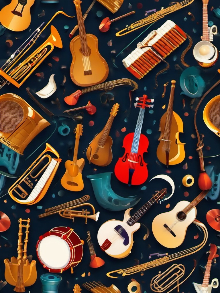 Music Wallpapers - Musical Instruments  intricate patterns, splash art, wallpaper art