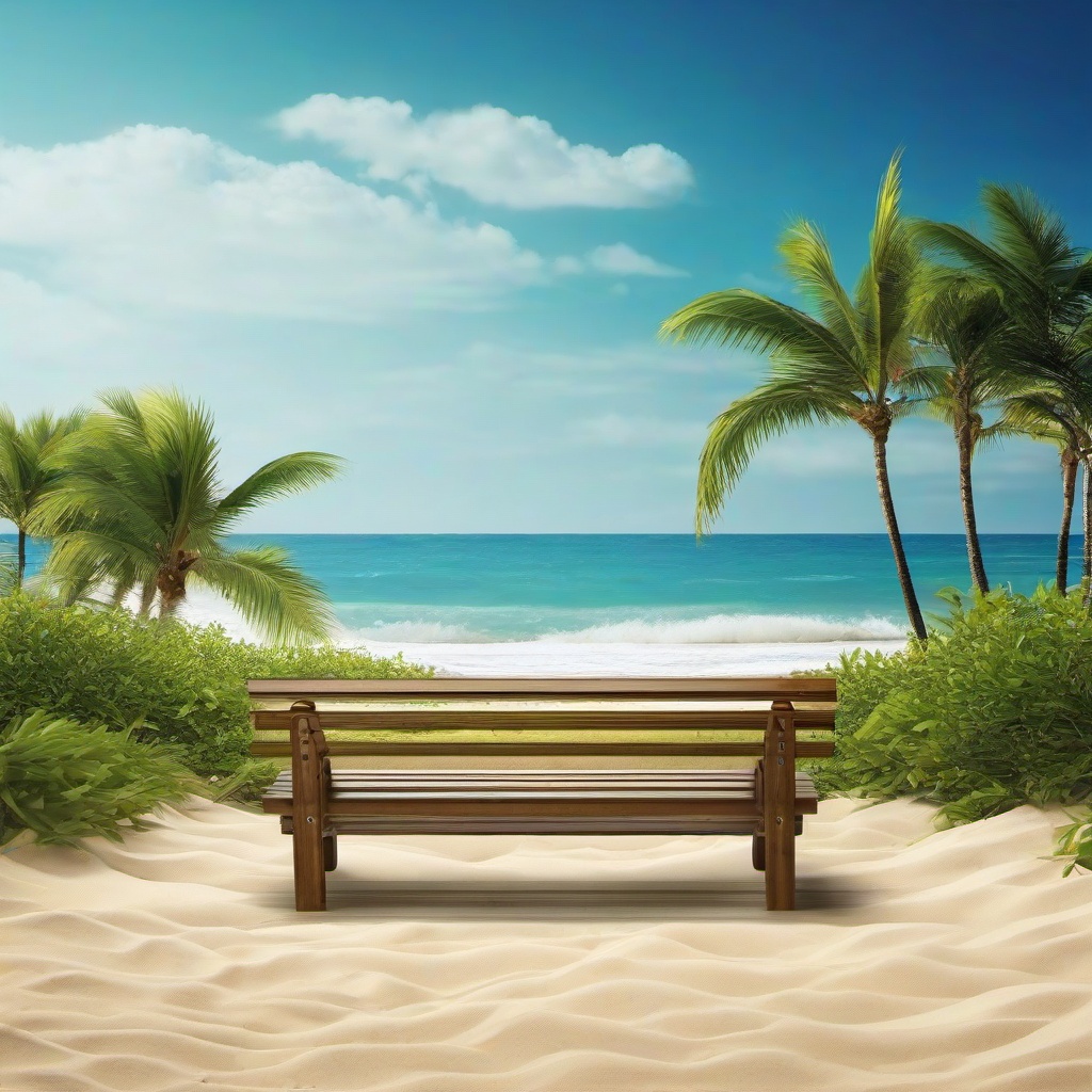 Beach Background Wallpaper - beach background with bench  