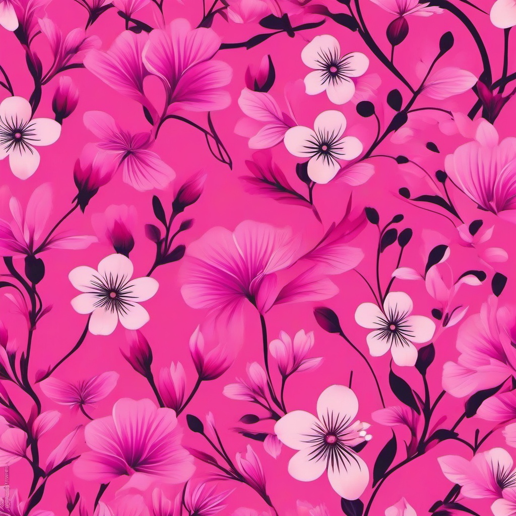 pink wallpaper with flowers  