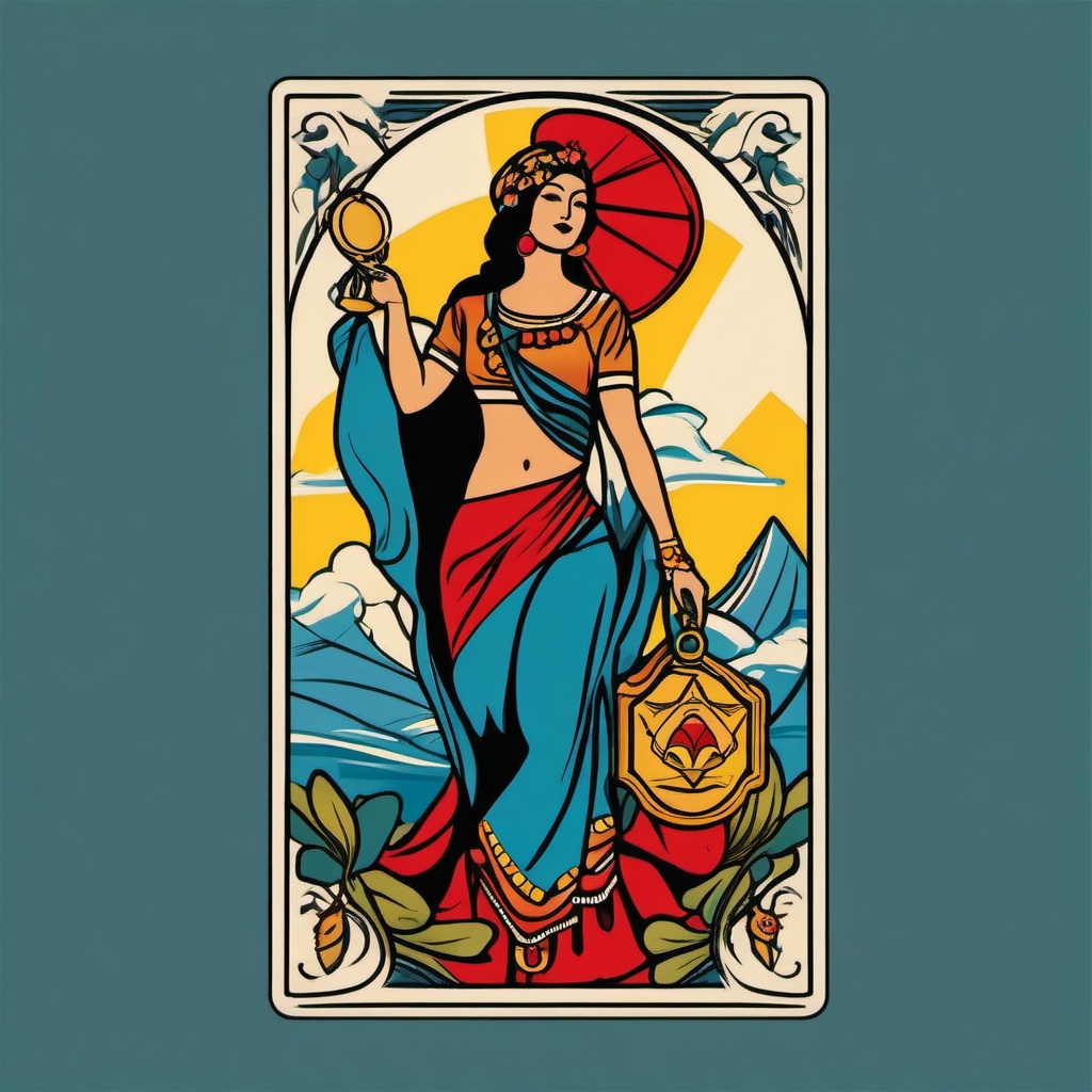 Loteria Card Tattoo-Bold and cultural tattoo featuring a Loteria card, capturing traditional and symbolic aesthetics.  simple color vector tattoo